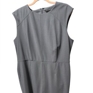 Ann Taylor blue sleeveless sheath dress, size 16